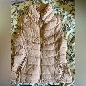 Calvin Klein light pink puff vest
